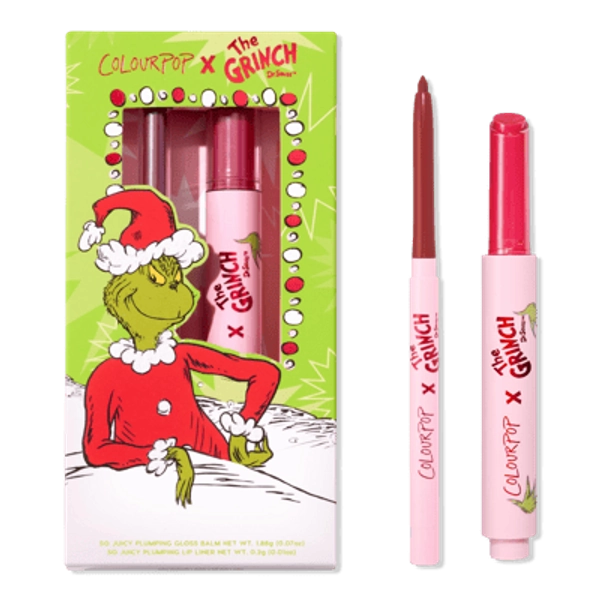 ColourPop x The Grinch Berry Grinchy So Juicy Plumping Gloss Balm & Lip Liner Kit