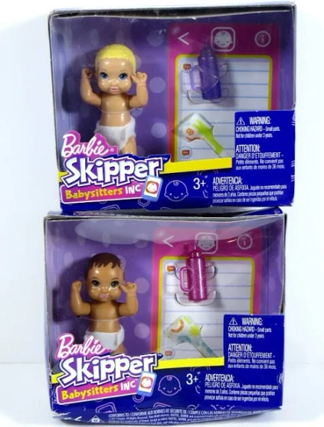 Barbie Doll Lot Of 2 2017 Skipper Babysitter Baby Inc Fhy81