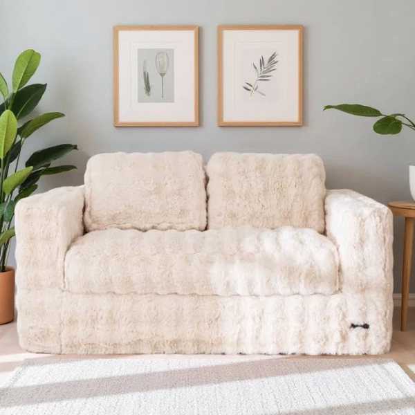 MAXYOYO Loveseat Sofa for Living Room Small Sofa Couch Tufted Boneless Couch