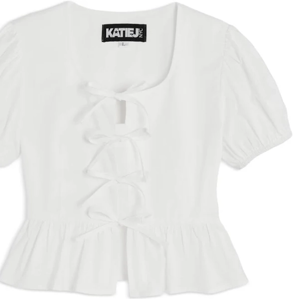Katiejnyc Girls' Tween Peplum Top