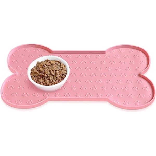 Ptlom Silicone Waterproof Non-Slip Dog & Cat Placemat