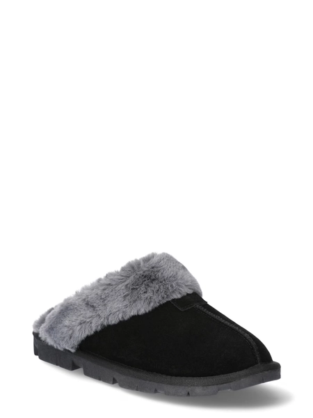 Joyspun Women's Suede Clog Slippers - Walmart.com