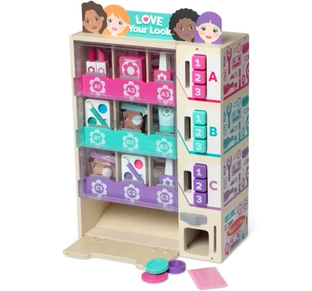 Melissa & Doug Beauty Vending Machine Play Set