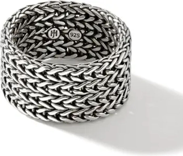 Rata Chain Wide Band Ring, 12mm