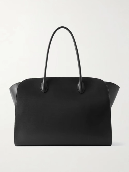 Marlo 17 leather tote - black - One Size