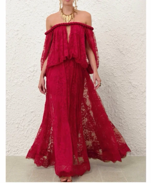 Luna Lace Billow Gown