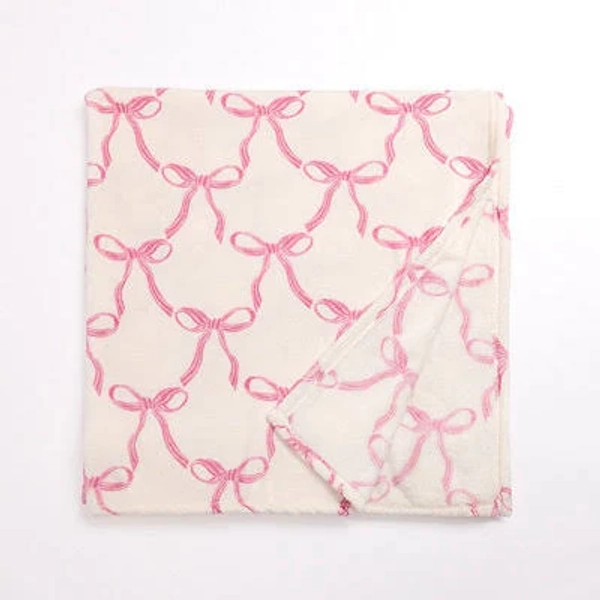 Kirkland's Home Flowy Bows Plush Throw