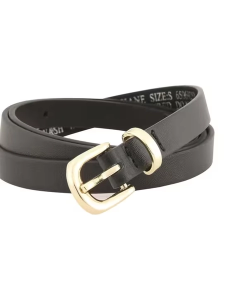 Classic Skinny Belt - Black - M