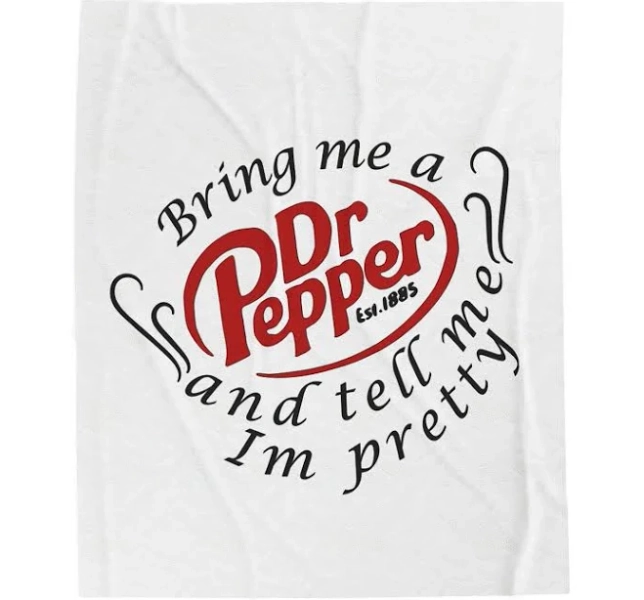 Cozy Dr Pepper Plush Blanket, Soft Throw Blanket For Home