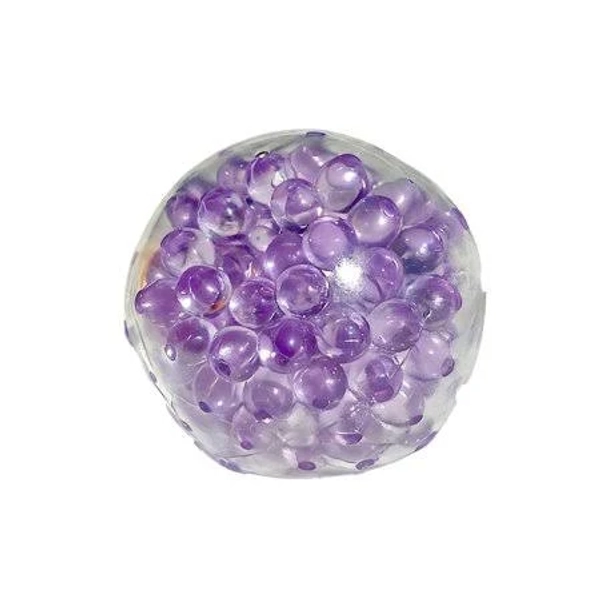 Squishy Stress Ball Clear, Purple Acrylic Casing, Stress Ball Bulk Pack, Autism Sensory Products, 2.5inSize, Size: 1 Set