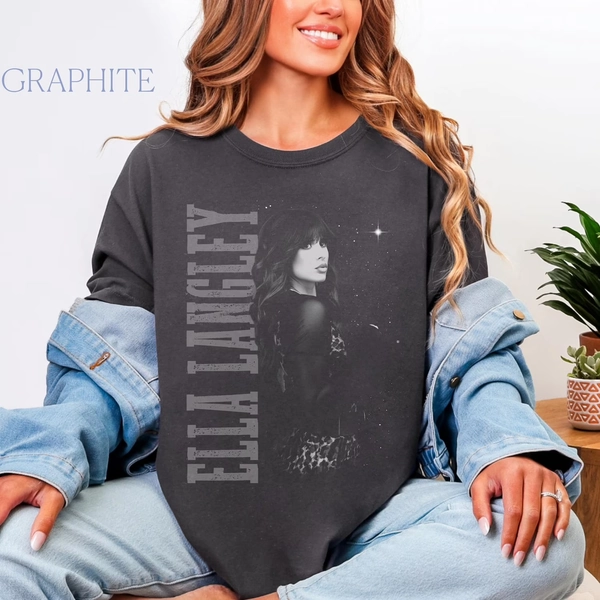 Ella Langley Vintage Graphic Tee | Country Music Shirt - Walmart.com