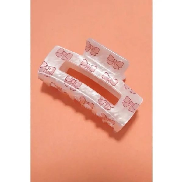 Josslyn by Wall to Wall Jumbo Cherry Bow Rectangle Hair Claw Clips