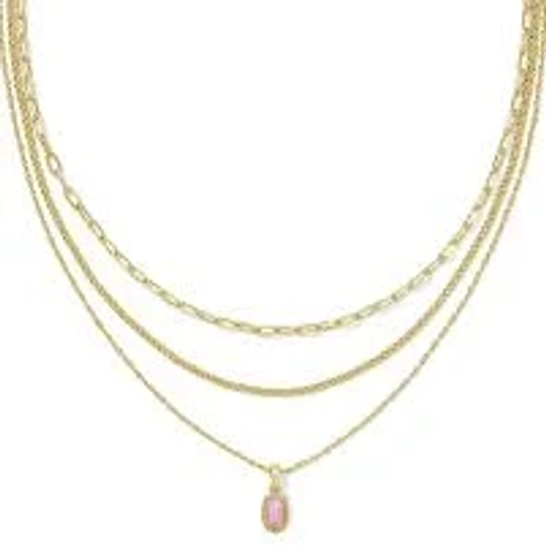 Kendra Scott Mini Elisa Triple Strand Necklace