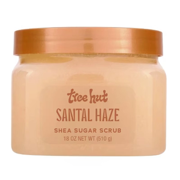 Tree Hut Shea Sugar Body Scrub - Santal Haze - 18oz: Paraben-Free, Sulfate-Free, Vegan, Whole Body Use