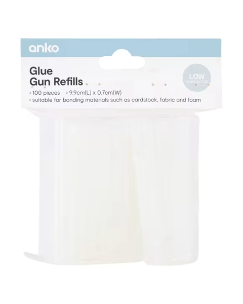 100 Piece Glue Gun Refills - Clear - One Size