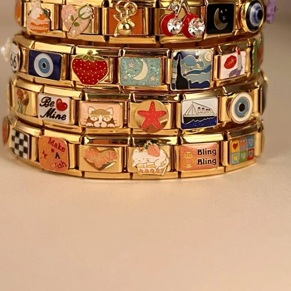 Italian Gold Charm Bracelet