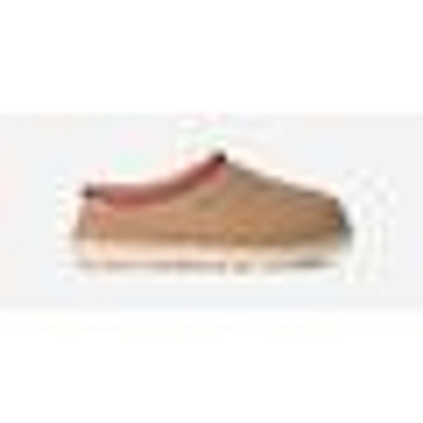 UGG® Women's Tasman II Sheepskin Slippers in Sand/Dark Cherry, Size 10