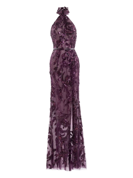 Saiid Kobeisy robe longue à dos-nu | 36