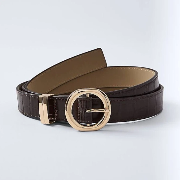 Ann Taylor Women's Embossed Buckle Belt
