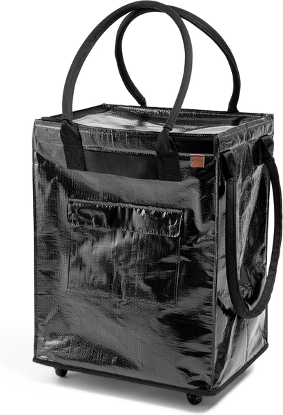 CleverMade Rolling Laundry Hauler - 90L - Black (1PK) - Walmart.com
