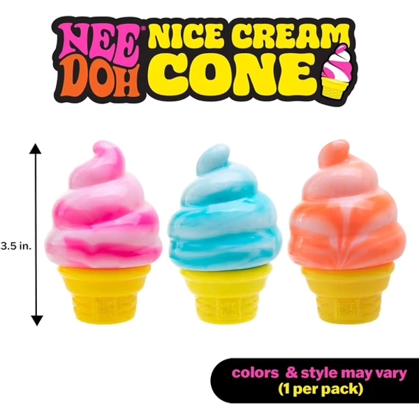 NEE DOH NICE CREAM CONE, 1 COLOR CHOSEN AT RANDOM