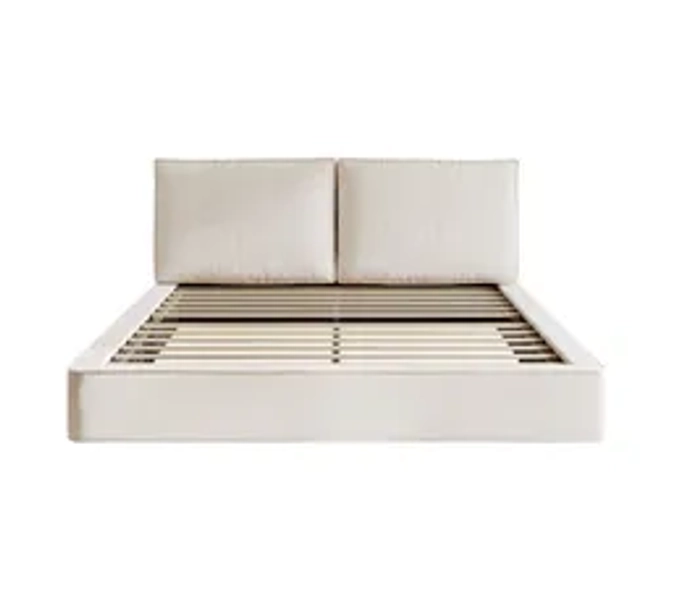 Lit 180x200 Cm Avec Sommier, Chenille Beige