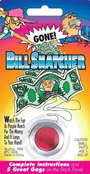 Bill Coin Money Snatcher Magic Trick funny Joke Prank Toy
