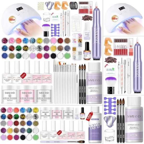 Women's Professional Acrylic Nail Kit with Drill