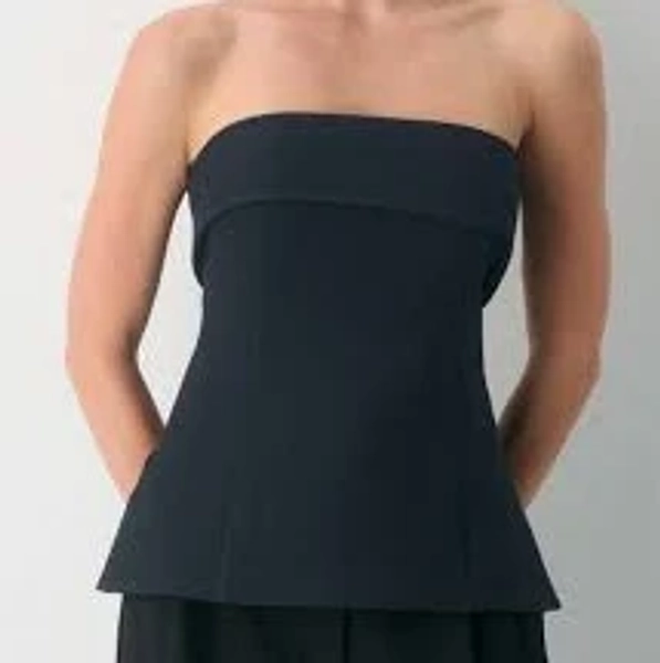 Babaton Women's Element Tube Top in Stn Strp D N Nv/C Gr size N/A | Polyester/Viscose/Elastane