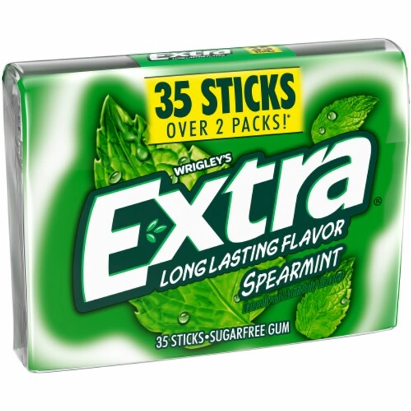 Fred Meyer - Extra Gum Spearmint Sugar Free Chewing Gum Mega Pack, 35 pc