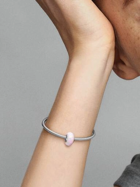 Opalescent Pink Charm | Pendant | Sterling silver | Pandora US