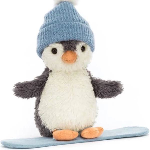 Jellycat Peanut Penguin Snowboarding