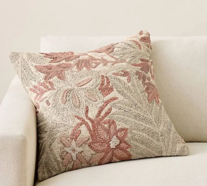 Pottery Barn Ember Embroidered Pillow Cover