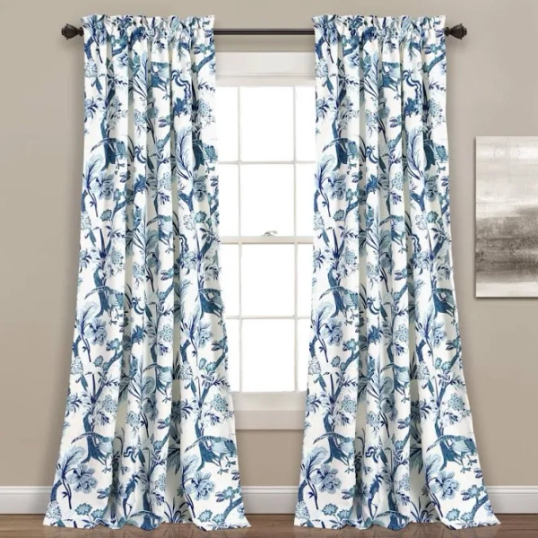 Dolores Room Darkening/Light Filtering Window Curtain Set Lush Decor