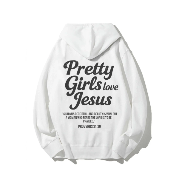 Pretty Girls Love Jesus Unisex Drawstring Hoodie