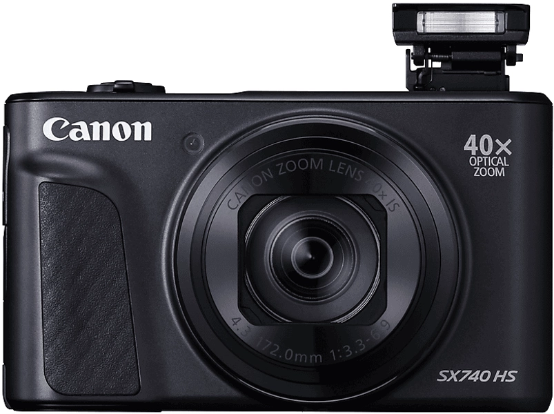 CANON POWERSHOT SX 740 HS Digitalkamera Schwarz, 40fach opt. Zoom, LCD (TFT), WLAN