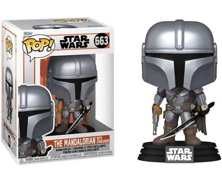 Funko Pop! Star Wars The Mandalorian with Darksaber