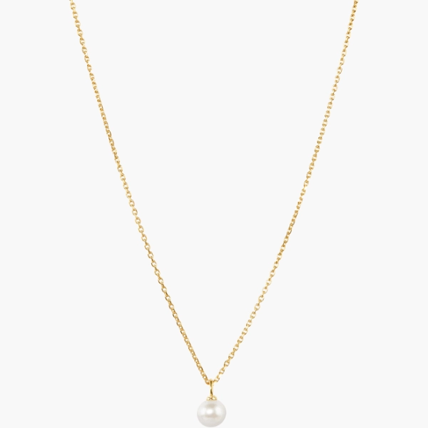 Mejuri 18K Gold Vermeil Mini Pearl Pendant Necklace