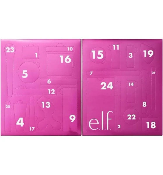 e.l.f. Cosmetics Sleigh the Holidays 24-Day Advent Calendar Makeup Set
