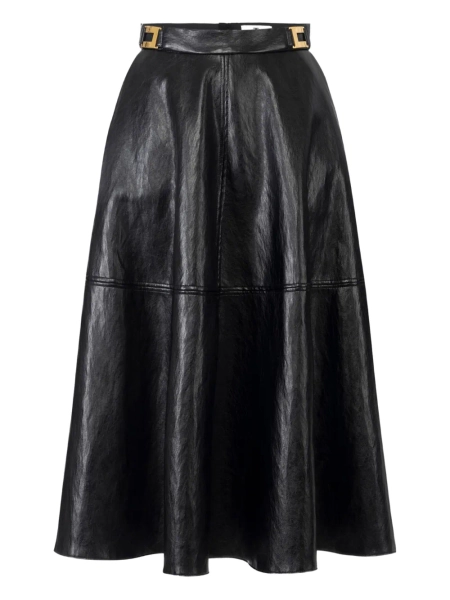 Elisabetta Franchi jupe mi-longue en cuir artificiel | 40