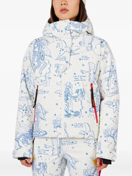 Rossignol x JCC graphic-pattern hooded jacket | XS