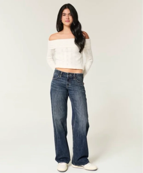 Hollister Women's Low-Rise Baggy Jeans ⭐️