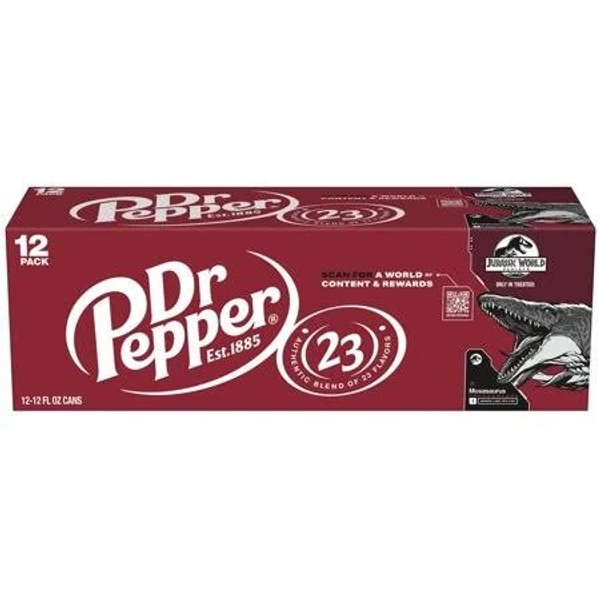 Dr Pepper Jurassic World Rebirth Limited Edition Soda Pop Cans