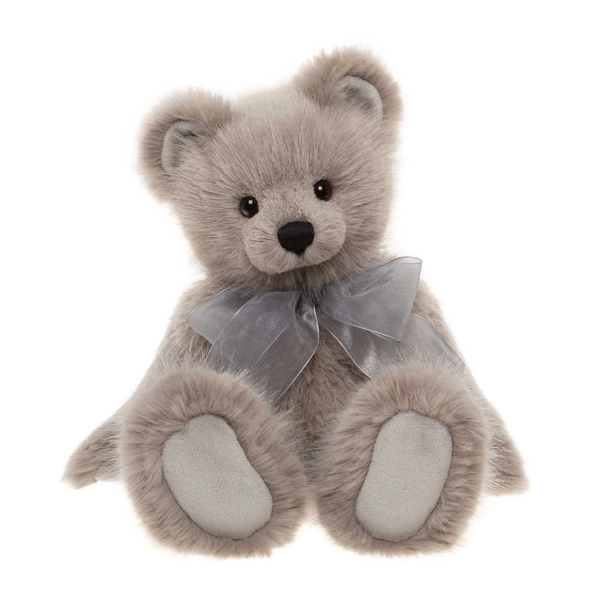 Charlie Bears Silver Birch - Traditional Style Grey Plush Teddy Bear Collectable
