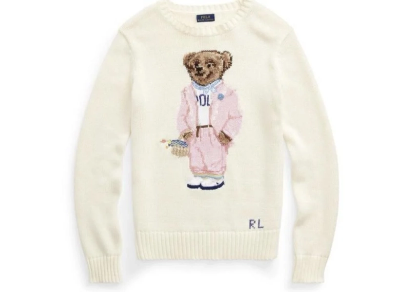 Polo Ralph Lauren Picnic Polo Bear intarsia-knit jumper - متجر باند band store