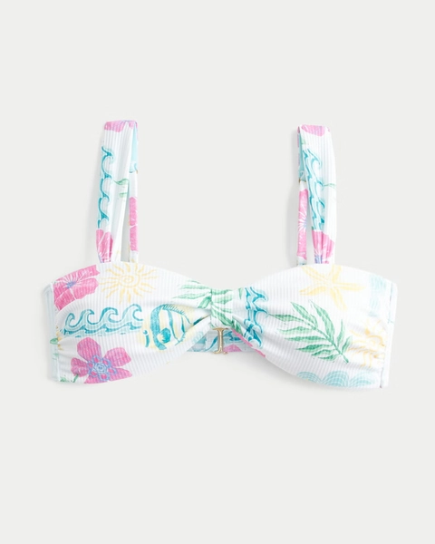 Rib Sweetheart Scoop Bikini Top