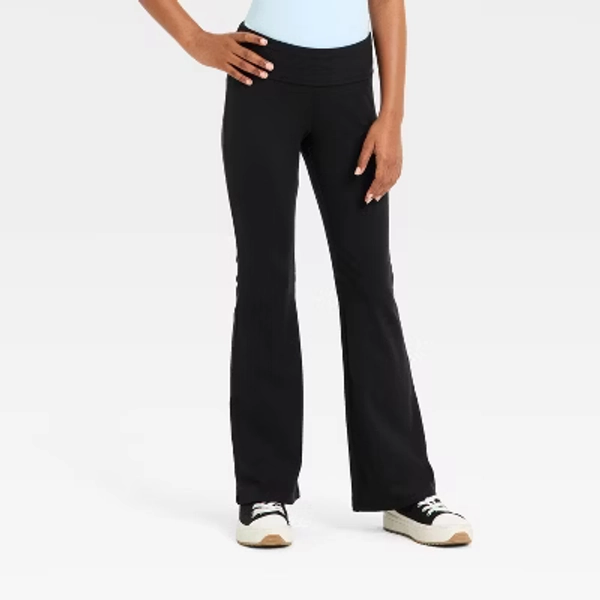 Girls' Super-Soft Flare Leggings - art class™ Black XL