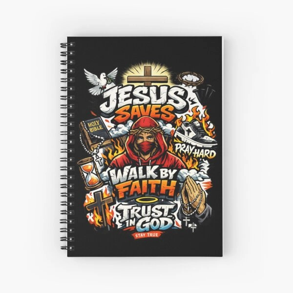 Jesus Saves Pray Walk by Faith Trust in God Journal