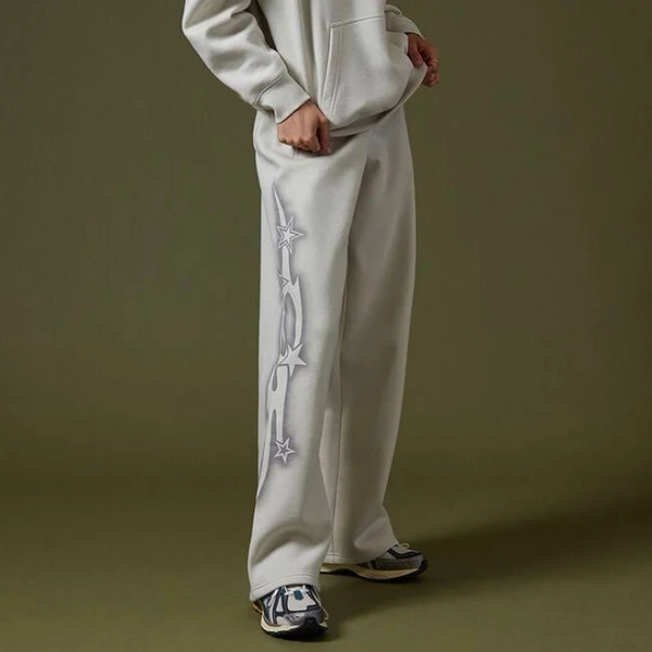 Pacsun Women's Cyber Baggy Star Print Sweatpants