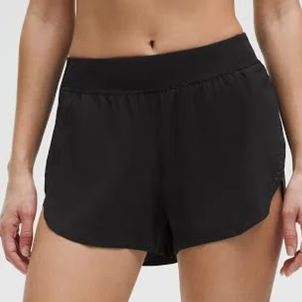 lululemon Women's Fast and Free High-Rise Classic-Fit Split Short 3" - Size XS | Black